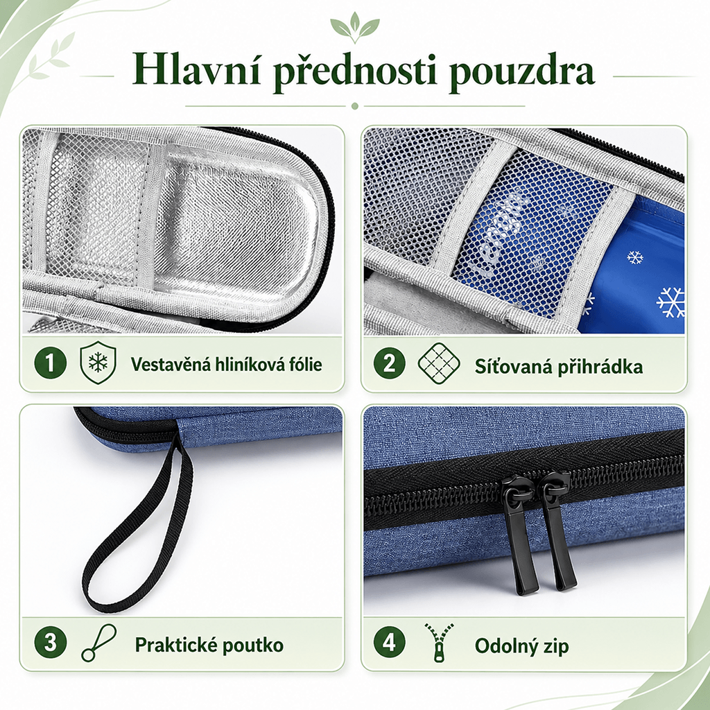 Použití diabetického pouzdra na inzulin